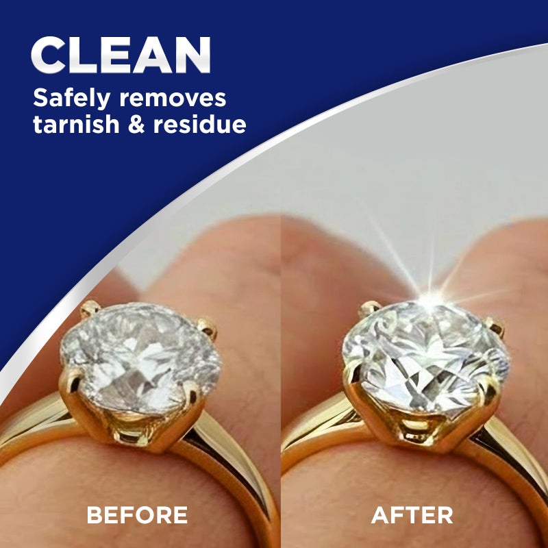 Weiman Gold & Diamond 3-in-1 Wipes - The Premium Jewelry Cleaner, Removes Tarnish and Dirt, Restores & Protect Sparkle and Shine, Easy-to-Use Wipes, Safe for Silver, Platinum, Gemstone, Titanium - Image 2