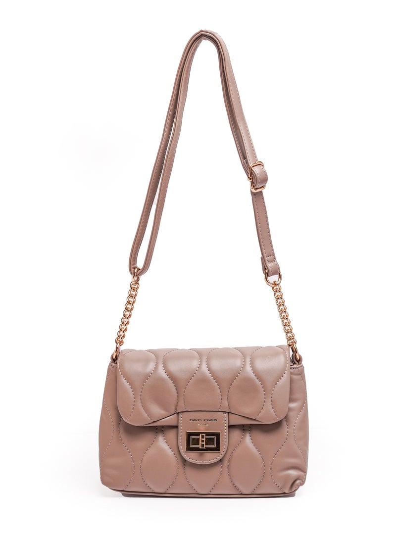 David Jones David Jones- Luxury Purse and Formal Handbag for Women model cm6700B- Detailed formal dress fit cross body leather purse - Image 1