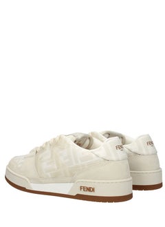 Fendi Women'S Suede Sneakers Beige/Ivory  - Image 4