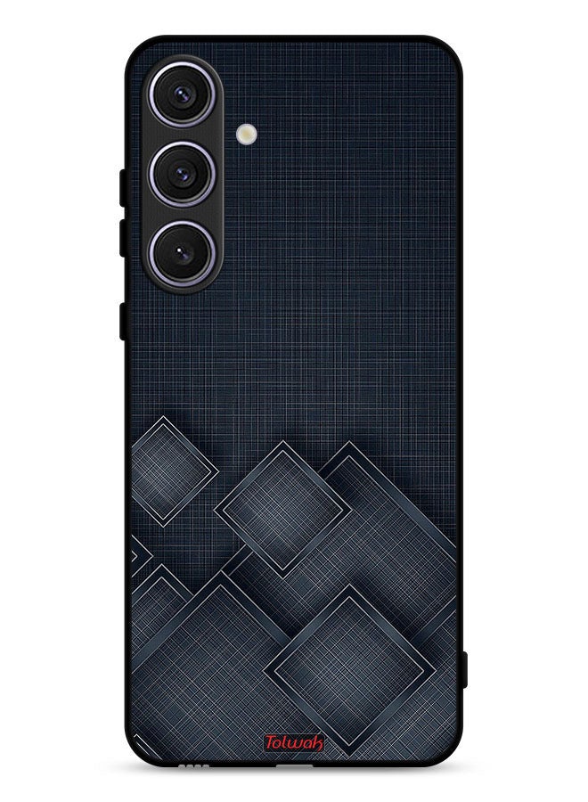Tolwak Samsung Galaxy S25 FE Protective Case Cover Squares Pattern On Cloth - Image 1