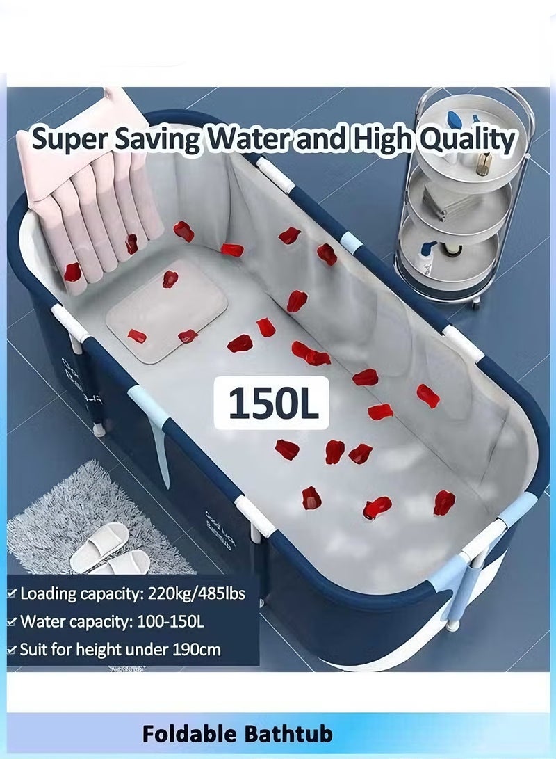 CUBEXELL Portable Foldable Bathtub,Portable Bathtub For Adults,Separate Family Bathroom SPA Tub,Soaking Standing Bath Tub For Shower Stall,Hot Bath Ice Bath,Efficient Maintenance Of Temperature (140cm/55inch) - Image 3