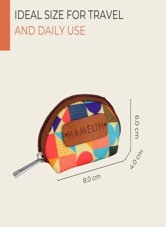 Hamelin Mini Travel Pouch Coin Pouch| Coin Purse | Small Purse for Women | Earphone Pouch for Girls | Mini Case for Women | Coin Purse (Set of Two -Rainbow)| Ideal Women's Gift - Image 5