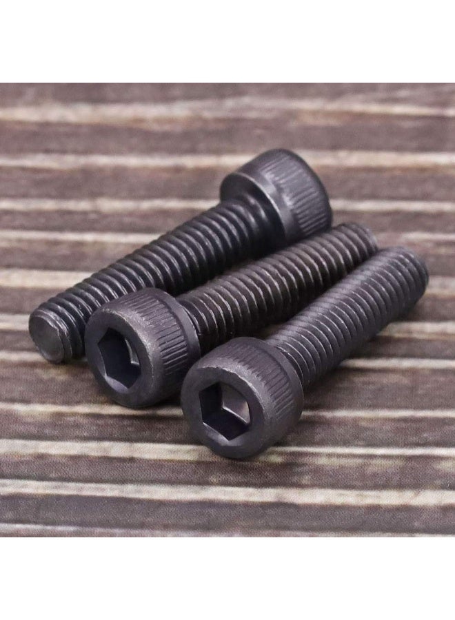 M5-0.8 x 30mm (50 pcs) Socket Head Cap Screws, 12.9 Grade Alloy Steel, Black Oxide Finish, Full Thread, Coarse Thread UNC, Allen Hex Drive - Image 2