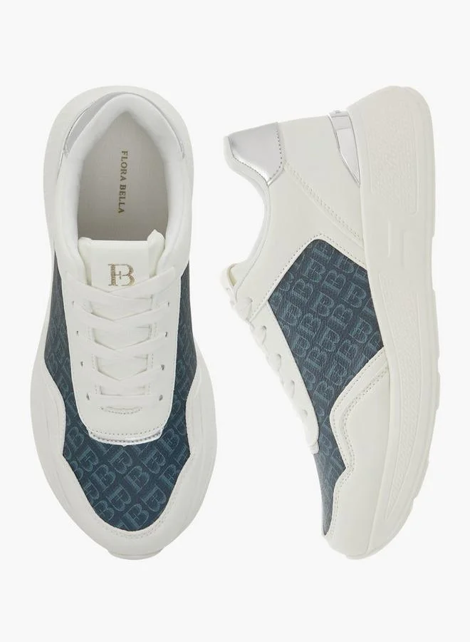 Flora Bella By Shoexpress WHITE Women Printed Shoes with Lace-Up Closure for Women | Best Price UAE