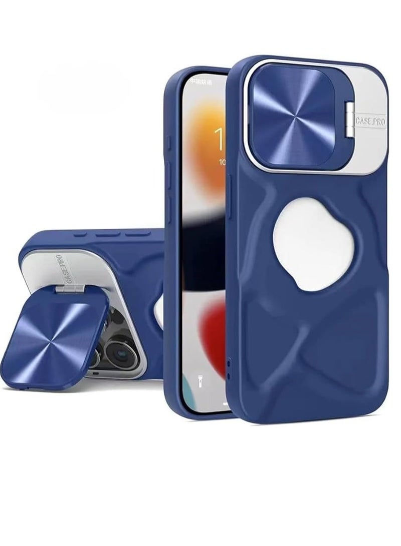 Case Compatible with IPhone 15 Plus / 14 Plus - Invisible Lens Protection Cover Military Grade Phone Case - Foldable Stand Function - Magnetic Wireless Charging Phone Case - Image 1