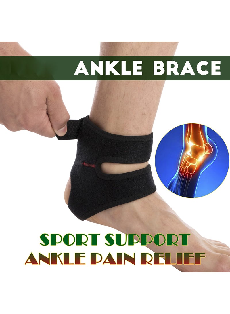 SOLARAE Ankle Brace, Ankle Support for Men Women, Adjustable Compression Ankle, Wraps Ankle Stabilizer, for Sports Protection, Running, Basketball, Pain Relief, Stabilize Ligaments, Arthritis, Breathable - Image 2