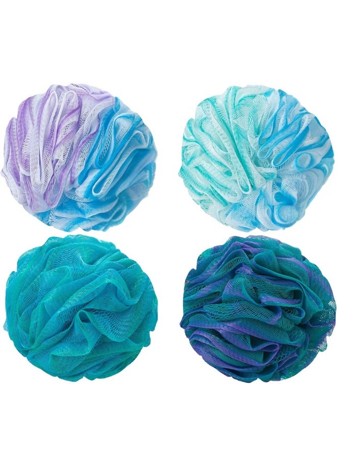 ليفة استحمام اسفنجية 75 غرام للقطعة، اسفنجة، ليفة تقشير الجسم للاستحمام - مجموعة من 4 الوان - Image 1