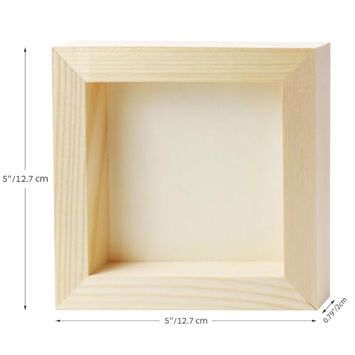 FSWCCK 10 Pack 5 x 5 inch Wood Panel Boards, Unfinished Wood Canvas Panels for Crafts, Painting Canvas, DIY Art Projects, Pouring, Arts Use with Oils, Acrylics - Image 2