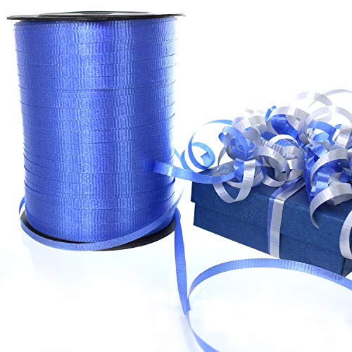 GIFTEXPRESS 500 Yards Blue Curling Ribbon for Balloon Ribbon, Balloon String, Gift Wrapping Supplies, Party Decorations, Art Crafts - Image 2