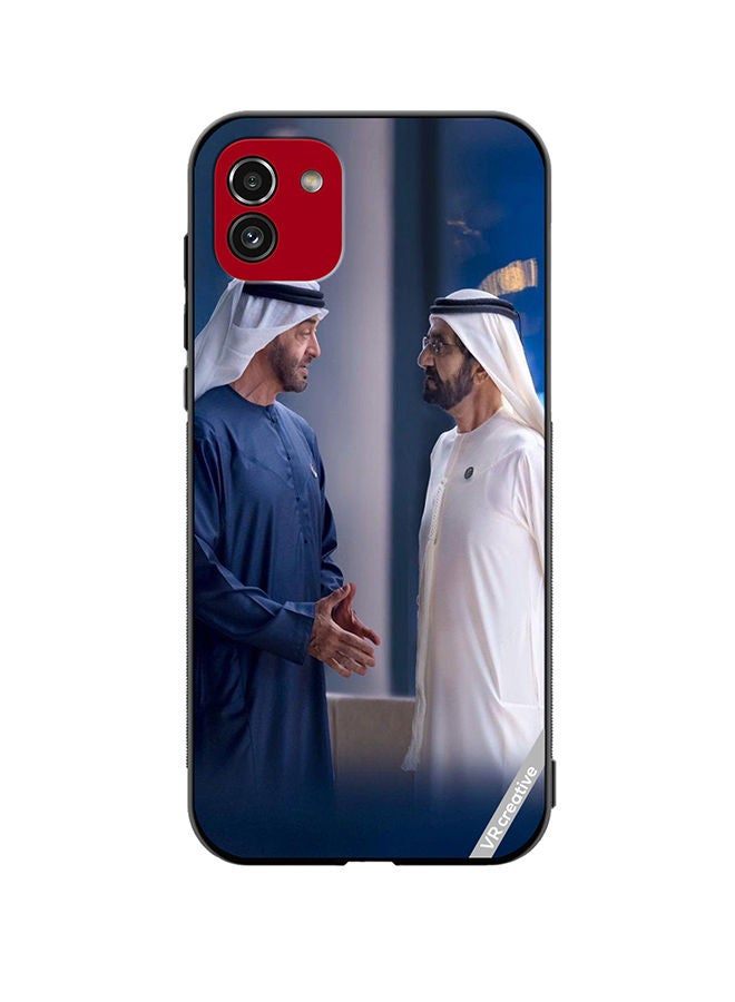 VR CREATIVE Protective Case Cover For Samsung Galaxy A03 Sheikh Mohamed Bin Zayed Al Nahyan And Sheikh Mohammed Bin Rashid Al Maktoum Design Multicolour - Image 1