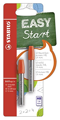 STABILO Ergonomic Mechanical Pencil - STABILO EASYergo 1.4 Refill Leads - Pack of 6 x 2 - HB - Image 1