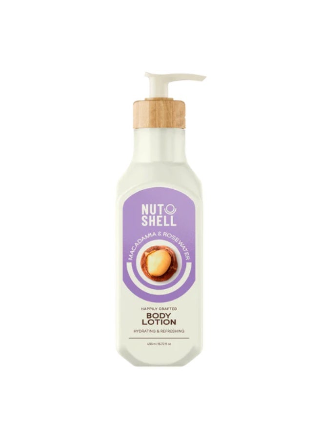NUTSHELL Macadamia & Rose Water Body Lotion - 465 ml - Image 2