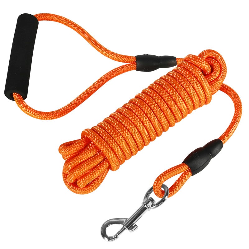 Vivifying Floating Long Dog Leash, 20FT Dog Training Leash, Lightweight Dog Check Cord Rope Lead with Comfortable Handle for Outside, Hiking, Swimming, Beach and Lake - Image 1