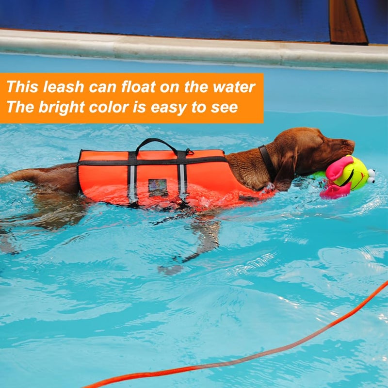 Vivifying Floating Long Dog Leash, 20FT Dog Training Leash, Lightweight Dog Check Cord Rope Lead with Comfortable Handle for Outside, Hiking, Swimming, Beach and Lake - Image 2
