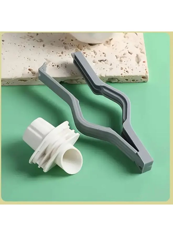 5 Pack Gray White Food Storage Moisture Proof Sealing Clips Bag Clips - Image 4