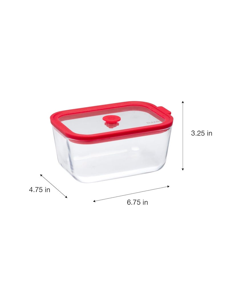 DUBBLIN GRACE RECTANGLE 800 Glass CasseroleCumServing Bowl with Lid Microwave Safe Stylish Durable 800ml Capacity - Image 3
