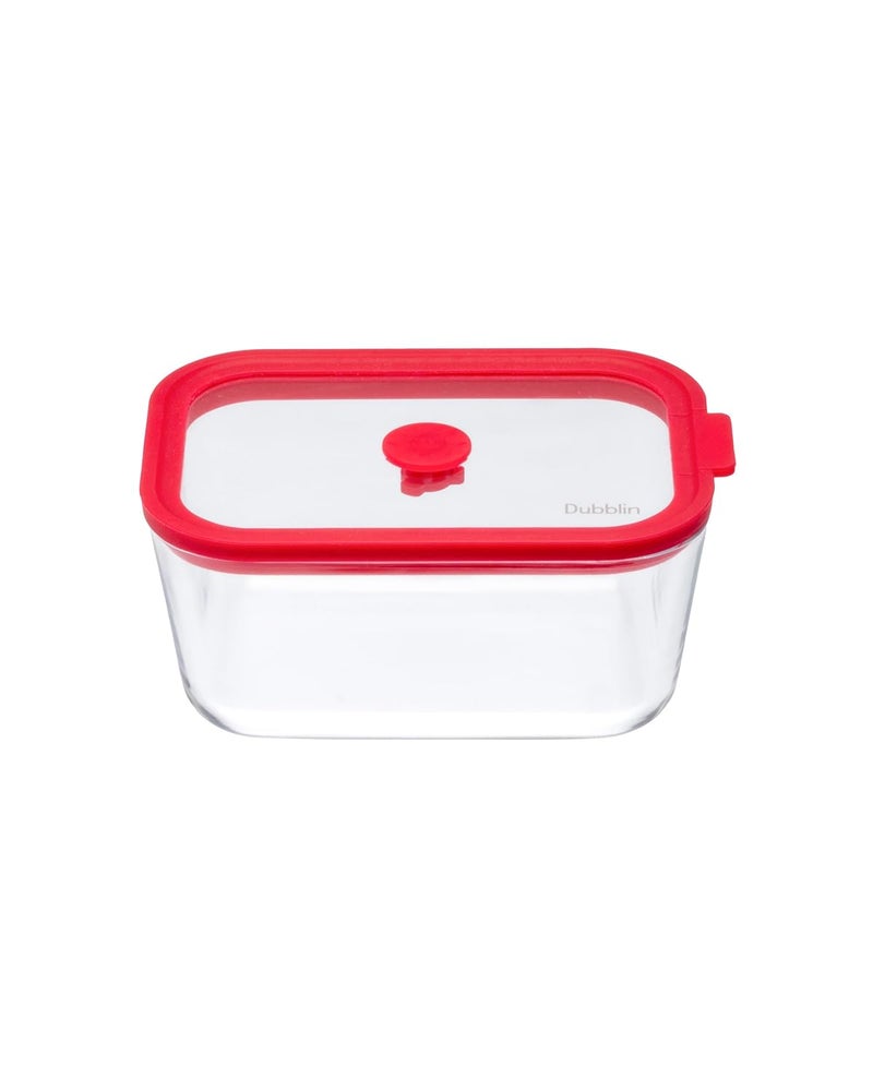 DUBBLIN GRACE RECTANGLE 800 Glass CasseroleCumServing Bowl with Lid Microwave Safe Stylish Durable 800ml Capacity - Image 2