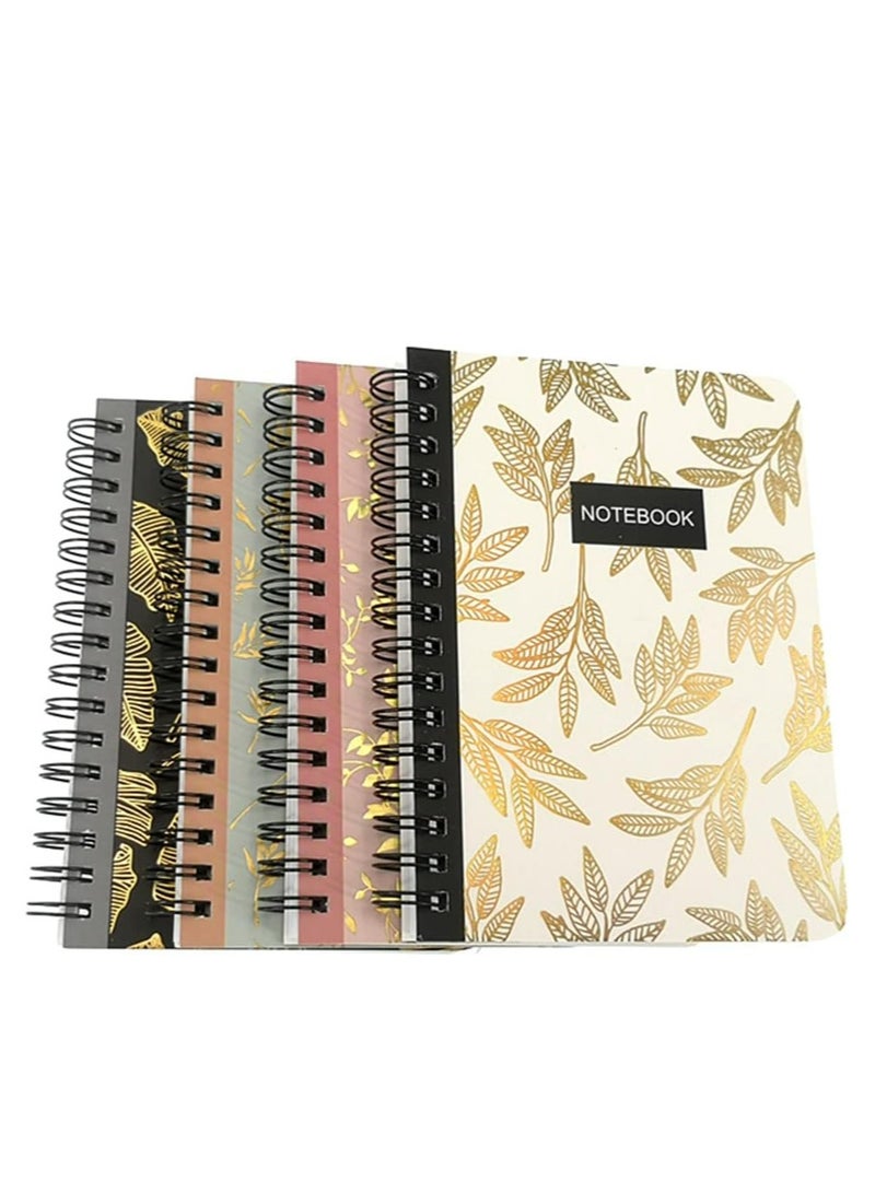 4 Pack A6 Size Spiral Notebook Journal,Wirebound Ruled Sketch Book NotePad Diary Memo Planner, 80 sheets - Image 5