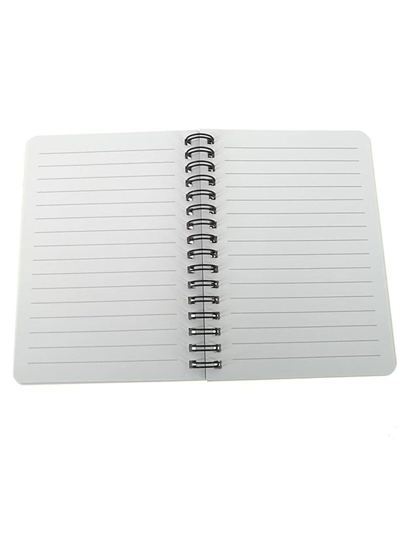 4 Pack A6 Size Spiral Notebook Journal,Wirebound Ruled Sketch Book NotePad Diary Memo Planner, 80 sheets - Image 4