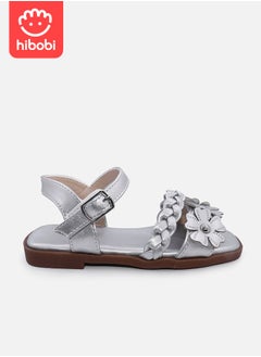 Girls Open Toe Flower Princess Flat Shoes Summer Sandals