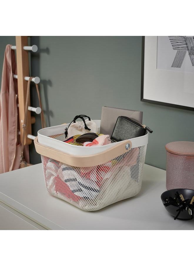 Generic Basket, white, 25x26x18 cm  - Image 2