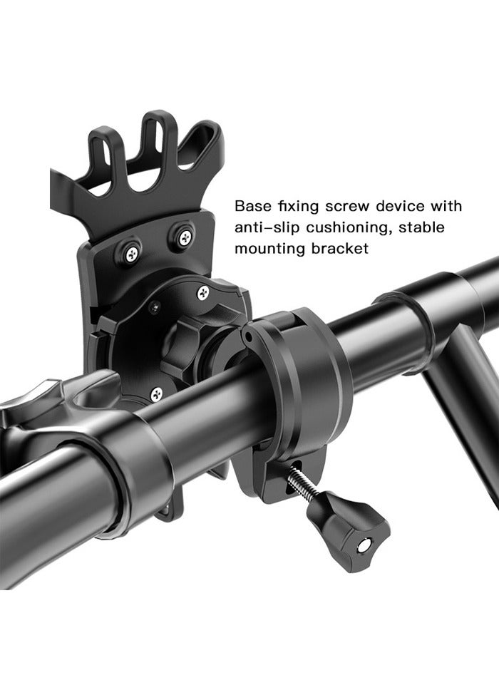 Yesido C66 360 Degree Universal Adjustable Silicone Mobile Phone Holder For Bicycle and Motorcycle - Black - Image 3