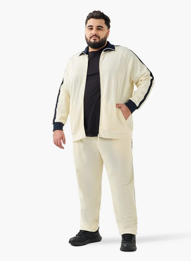 Maxim Men Regular Fit Tape Detail Longline Jacket