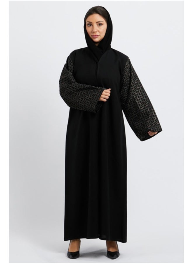 Evva Evva Luxury Saudi Abaya for Women – Elegant Open Front Modest Wear in Premium Fabric – Ideal for Ramadan, Eid, and Everyday Elegance  - Image 4