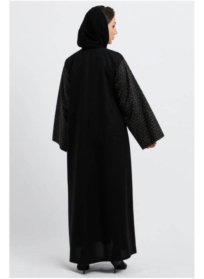 Evva Evva Luxury Saudi Abaya for Women – Elegant Open Front Modest Wear in Premium Fabric – Ideal for Ramadan, Eid, and Everyday Elegance  - Image 2