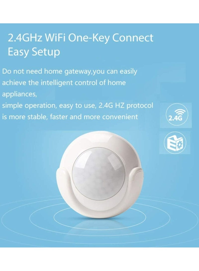 SMART WiFi Motion PIR Sensor, Controllable via Phone App, No Hub Required