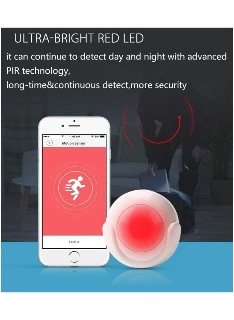 SMART WiFi Motion PIR Sensor, Controllable via Phone App, No Hub Required