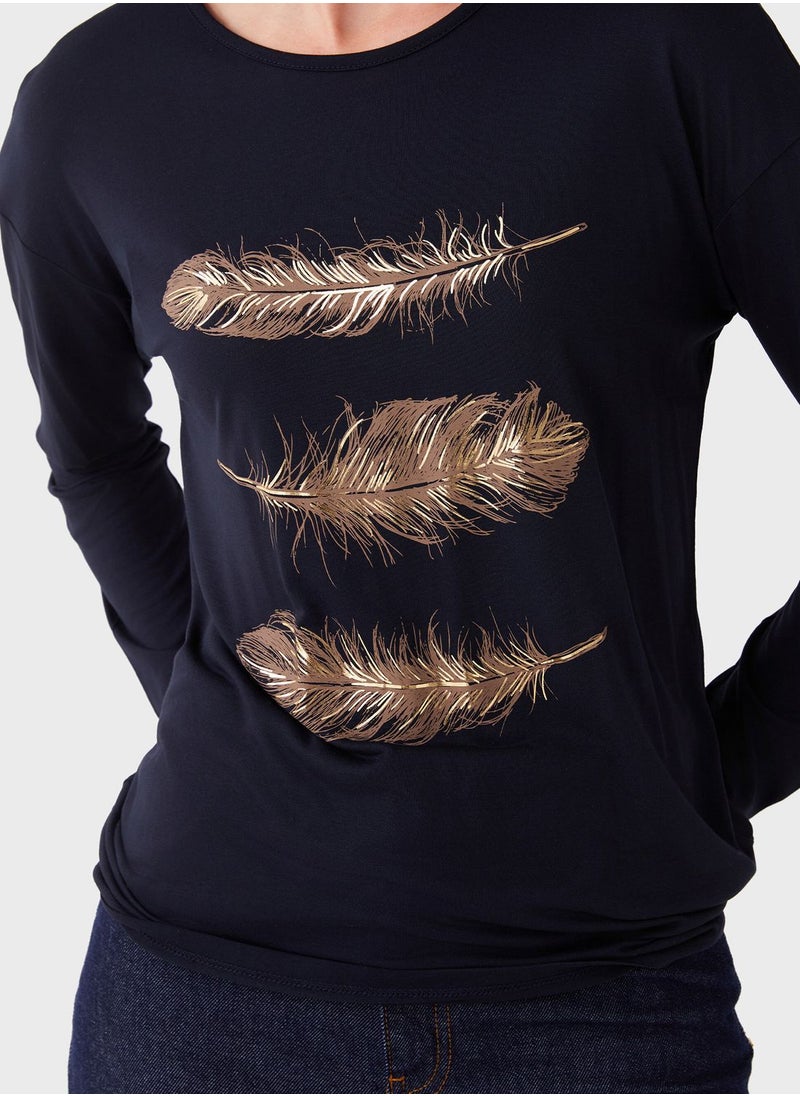 LC WAIKIKI - Crew Neck Graphic T-Shirt - Image 1