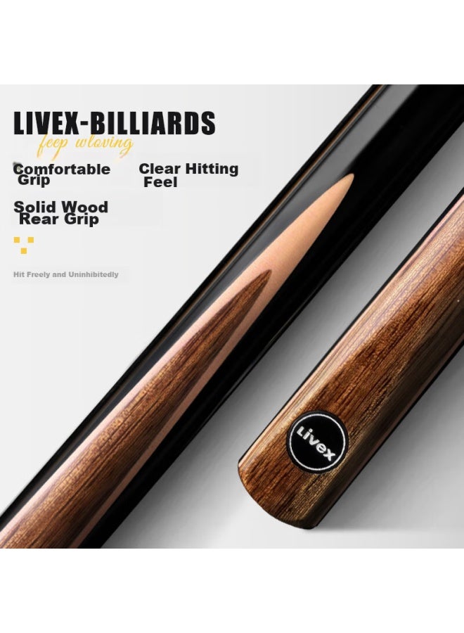 Livex Small Single Flower, Detachable Pool Cue, Small Tip, Snooker Black 8 Ball Cue, 16 Colors, Chinese And English Style Billiard Cue - Image 2
