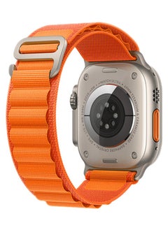 BEILINGDUN 4Pack for Apple Watch Alpine Loop Band 49mm/45mm/44mm Nylon Woven Sport Strap for Apple Watch Series 8/Ultra/7/SE/6/5/4/3/2/8 White/Green/Orange/Black  - Image 3