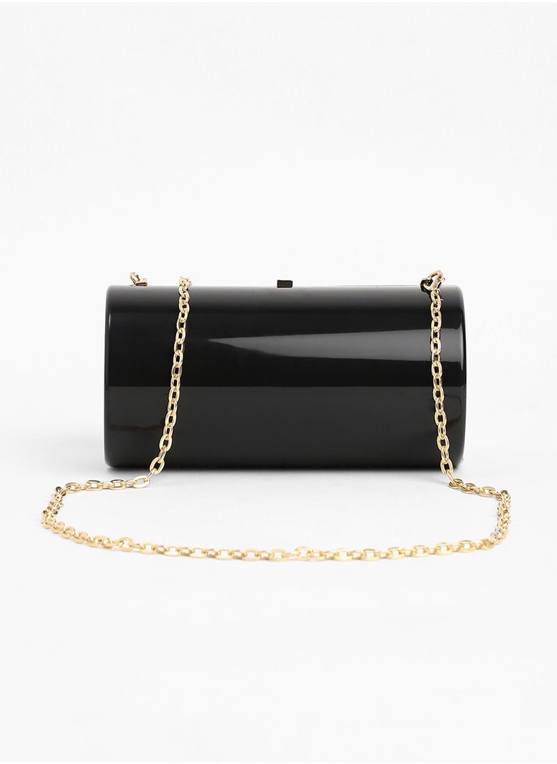 Haute Sauce The Columner Clutch Bag - Onyx Black  - Image 4
