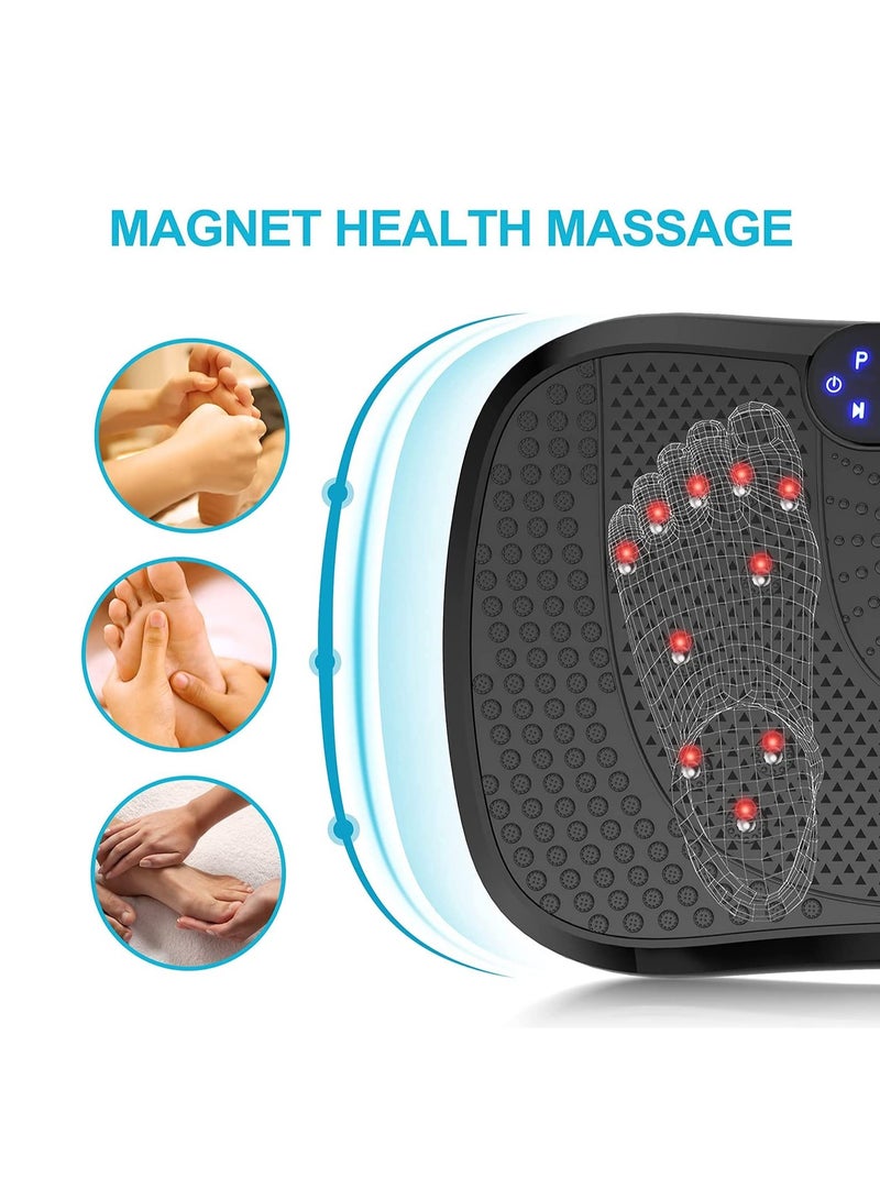 شاربدو جهاز تمرين لوح الاهتزاز لتمرين الجسم بالكامل منصة اللياقة البدنية الاهتزازية جهاز تصريف لمفاوي لفقدان الوزن وتشكيل الجسم والعافية وصالات الألعاب الرياضية المنزلية - Image 2