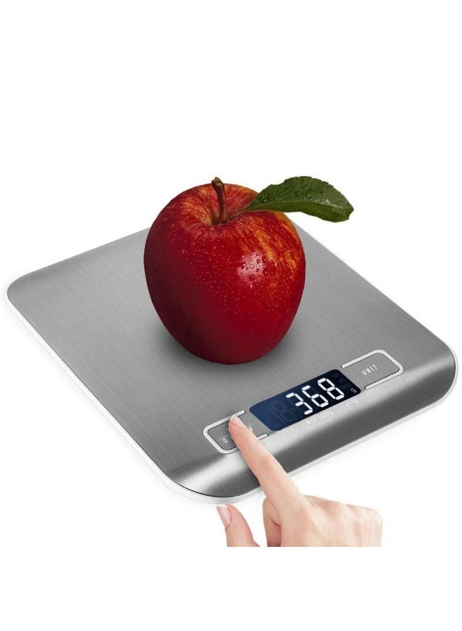 حياة الكثبان ميزان طعام دقيق بوزن 10 كجم/0.1 جرام - ميزان مطبخ رقمي بشاشة LCD للخبز والطهي والتحكم في الكميات، ميزان متعدد الوظائف لقياس الوزن بدقة. - Image 1