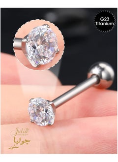 Mini Cubic Zirconia 16G Earring Studs Round Rhinestone Stainless Steel Post Back Ball Screw Men Women Nose Helix Cartilage Ear Lobe Small Cute Piercing Jewelry By Julia Store - pzsku/ZDD86051287516769E7D1Z/45/_/1718670162/56915284-836e-493c-93ad-0df24cf14701