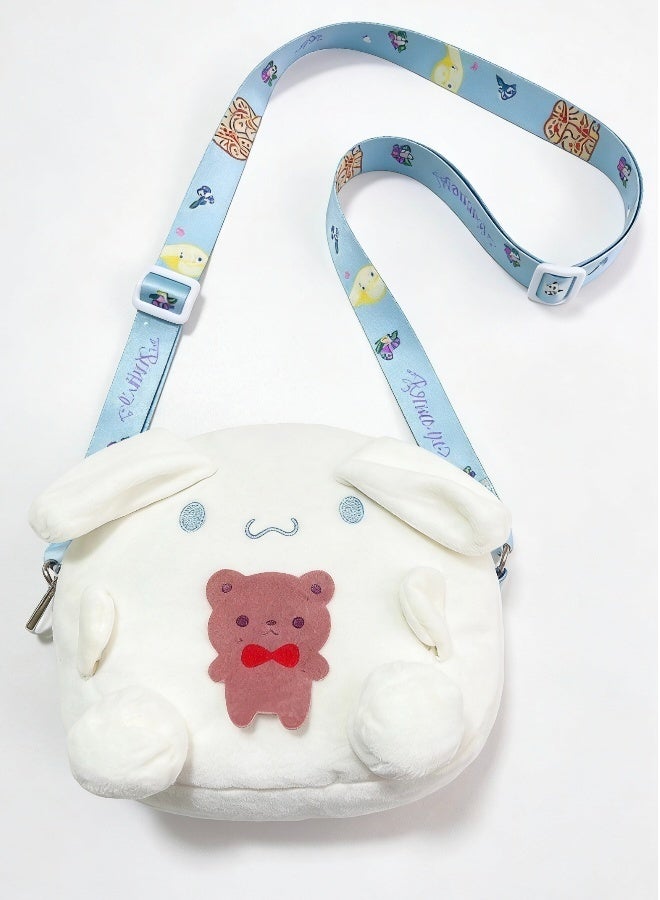 Sanrio Cinnamon Dog Plush Crossbody Bag Super Soft Fluffy Shoulder Purse for Girls and Teens Cute Kawaii Cartoon Fashion Bag Ideal Gift for Fans Daily Outing Travel - Image 2