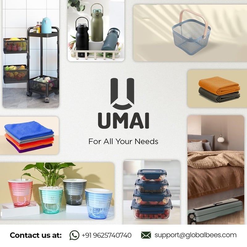 Umai حامل صابون أوماي للحمام | علبة صابون سيراميك لحوض المطبخ | ملحقات الحمام | حامل صابون (بني) - Image 5