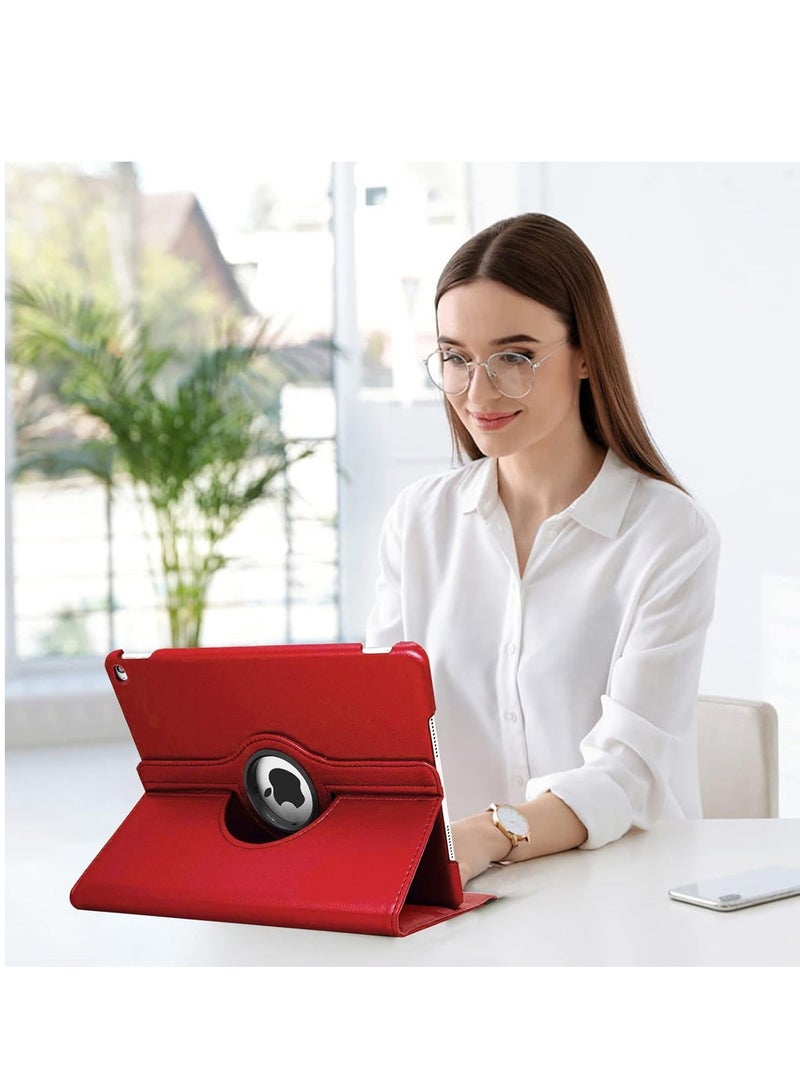 ATECH Rotating Protective Case For iPad 10.2 / 10.5 9th GEN (2021) / 8th GEN (2020) / 7th GEN (2019) 360 Degree Rotating Stand Multi-Angle Viewing Folio Case Cover For Ipad 10.5 AIR 3 10.5 Inch Red - Image 4