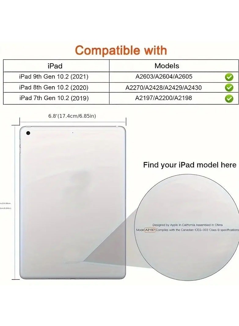 ATECH Rotating Protective Case For iPad 10.2 / 10.5 9th GEN (2021) / 8th GEN (2020) / 7th GEN (2019) 360 Degree Rotating Stand Multi-Angle Viewing Folio Case Cover For Ipad 10.5 AIR 3 10.5 Inch Red - Image 5