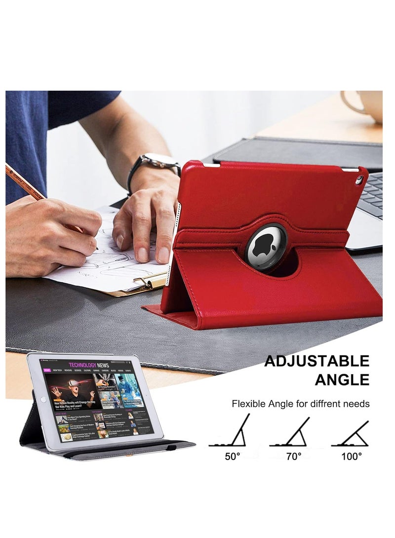 ATECH Rotating Protective Case For iPad 10.2 / 10.5 9th GEN (2021) / 8th GEN (2020) / 7th GEN (2019) 360 Degree Rotating Stand Multi-Angle Viewing Folio Case Cover For Ipad 10.5 AIR 3 10.5 Inch Red - Image 3