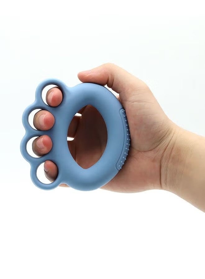 واي جيه مُقوي قبضة اليد، مقبض 60 باوند، مُدرب إصبع السيليكون، مُمدد اليد مُدرب قوة إصبع اليد، معصم الراحة وألم الإبهام - Image 5