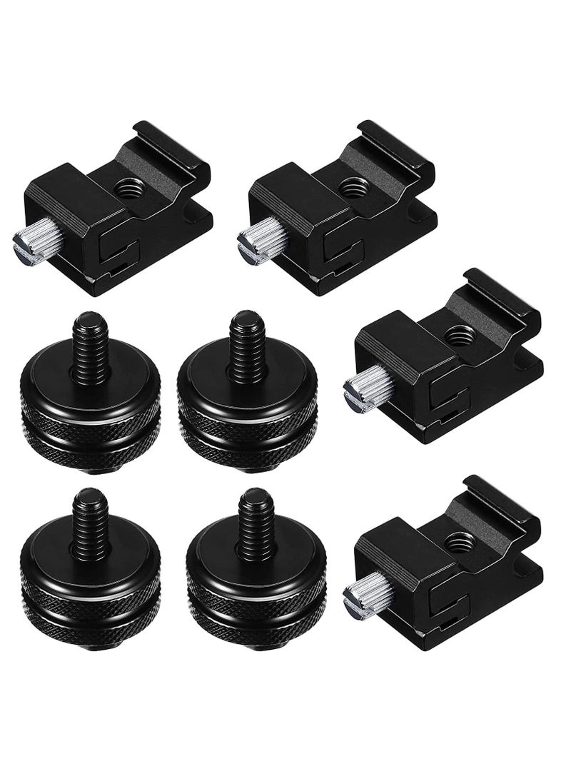 SYOSI 8 Pieces 14 Inch Hot Shoe Mount Adapter Camera Mount Tripod Screw and Cold Shoe Flash Stand Adapter for DSLR Camera Rig - Image 1