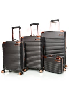 MORANO 4-Piece Unisex Morano Travel Luggage Trolley Set Grey Size 28''-24''-20''-12'' Inches  - Image 2
