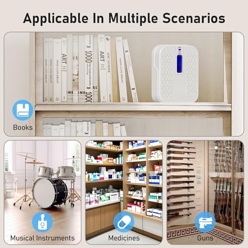 ATKMAYI Rechargeable Small Dehumidifier, Portable Mini Dehumidifier for Bathroom, Highly Efficient Dehumidification, Energy Saving, Suitable for Closet, Cars, Wardrobes, Bookcases - Image 5