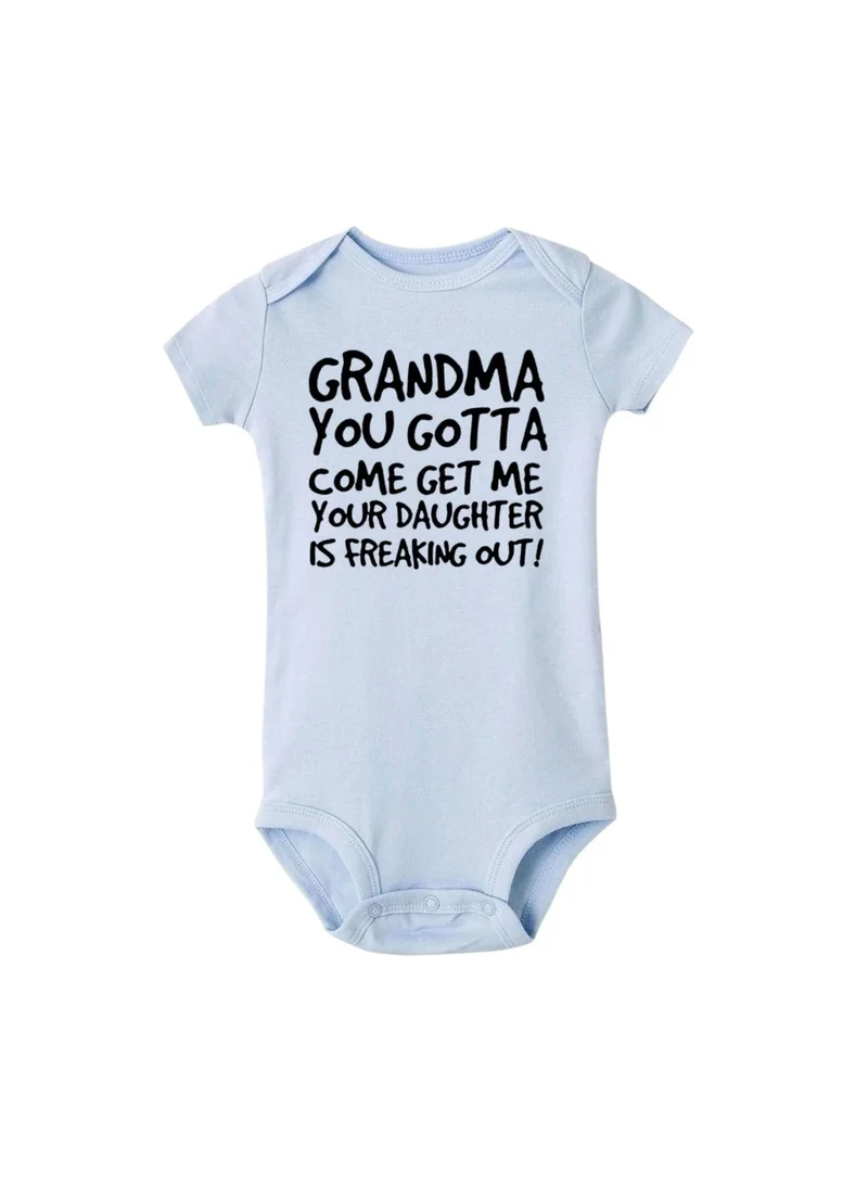 Matching Family Outfits Grandma You Come Get Me Funny Quotes Rompers