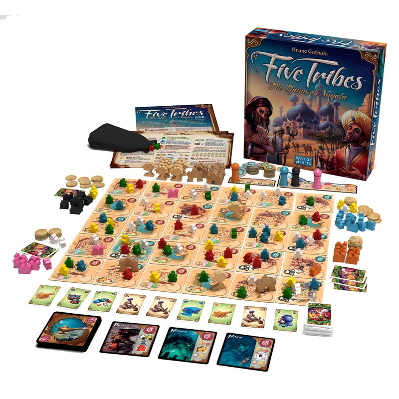 Days of Wonder Five Tribes Board Game - Conquer the Sultanate of Naqala! Worker Placement Strategy Game for Kids & Adults, Ages 13+, 2-4 Players, 40-80 Minute Playtime, Made by Days of Wonder - Image 2