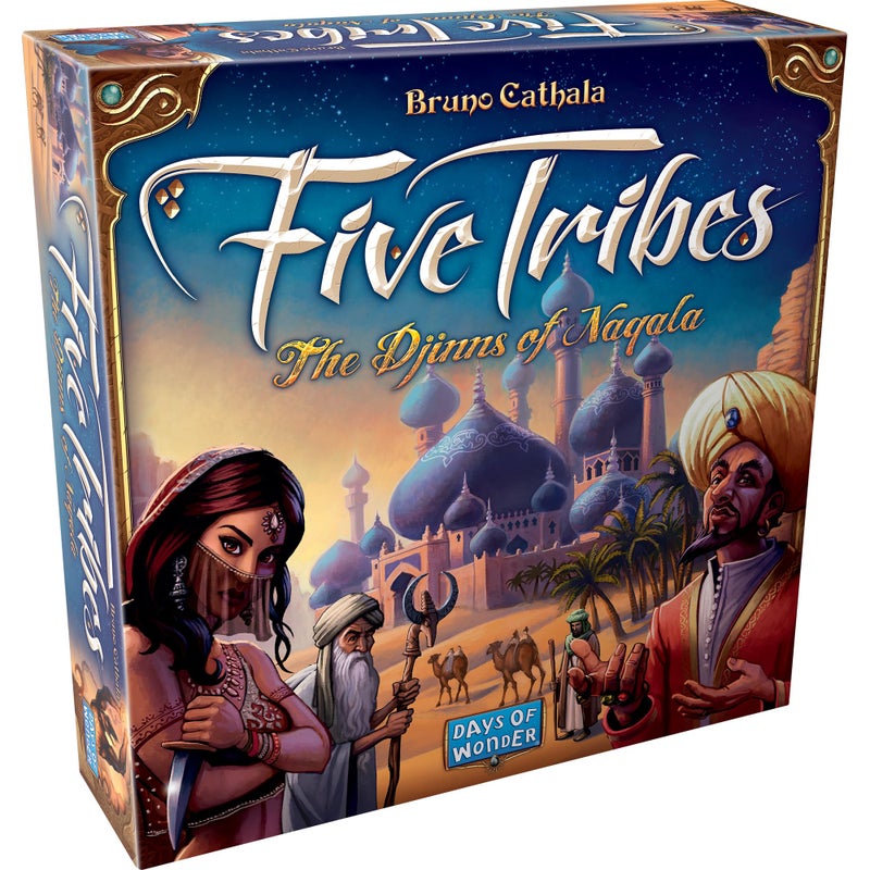 Days of Wonder Five Tribes Board Game - Conquer the Sultanate of Naqala! Worker Placement Strategy Game for Kids & Adults, Ages 13+, 2-4 Players, 40-80 Minute Playtime, Made by Days of Wonder - Image 1